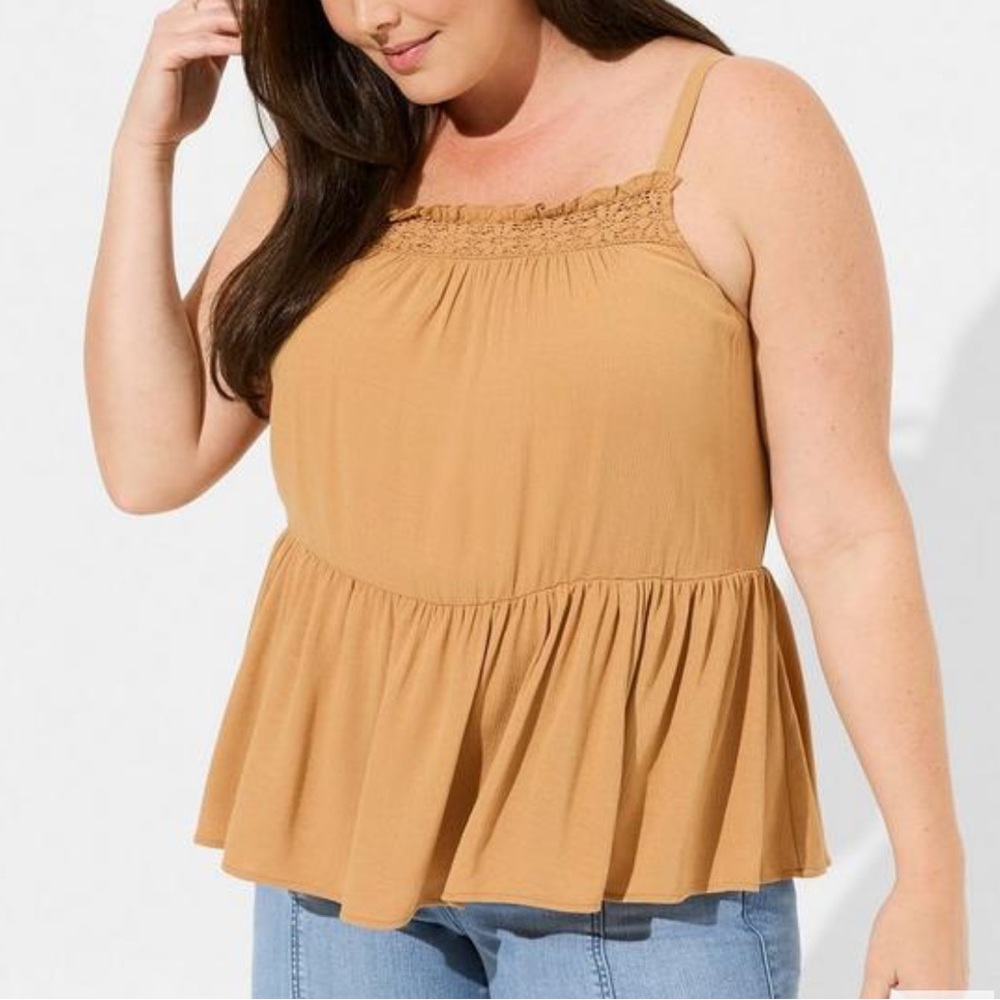 NWT TORRID Sleeveless Crochet Top 1X - Picture 2 of 2